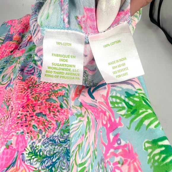 LILLY PULITZER Womens Malone Dress XL Cay to My Heart Blue Celestial Blue NWT - Picture 13 of 14
